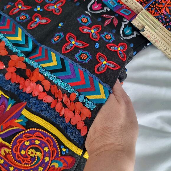 NWT $1,395 Alice + Olivia Patty Flared Embroidered Bead Sequin Lantern D… - Picture 14 of 15